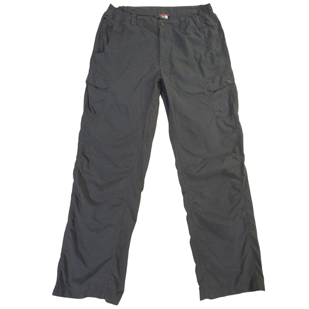 The North Face Mens Cargo Hiking Pants Grey Nylon Ripstop Size Medium Regular